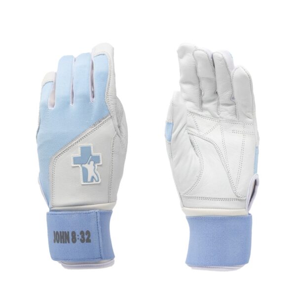 Baby Blue Baseball Truth Batting Gloves