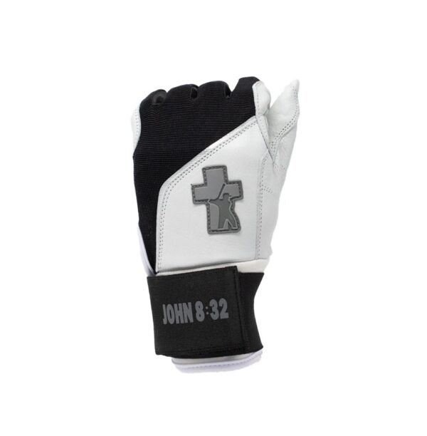 Black & White Baseball Truth Batting Gloves - Image 5