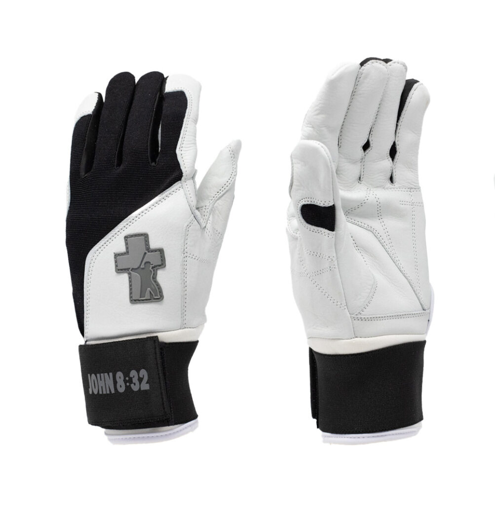 Black & White Baseball Truth Batting Gloves
