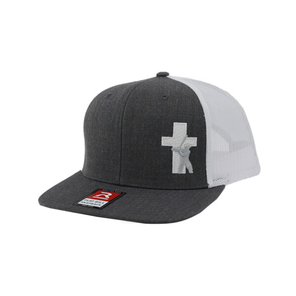 Baseball Truth Logo Mesh Snapback Grey & White Hat